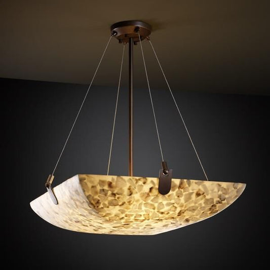 Alabaster Rocks 51 Inch Large Pendant - Tianguang Alabaster Lighting