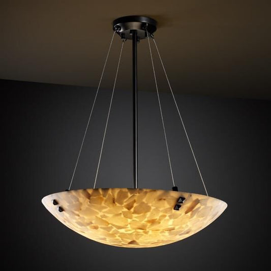 Alabaster Rocks 39 Inch Large Pendant - Tianguang Alabaster Lighting