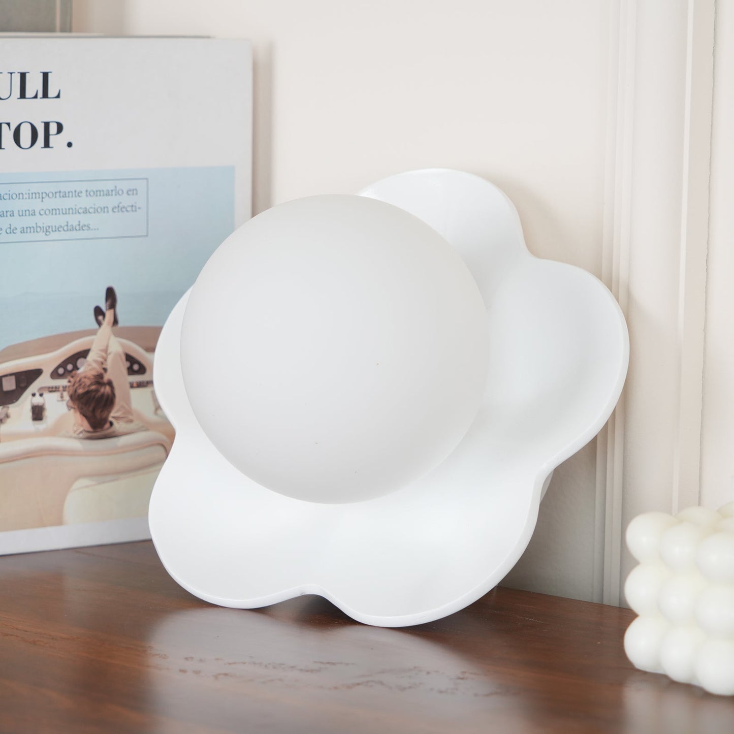 La fleur Wall Light - Φ 7.9 x H 6.7 Resin, Hardwired Wall Sconce, detail 49