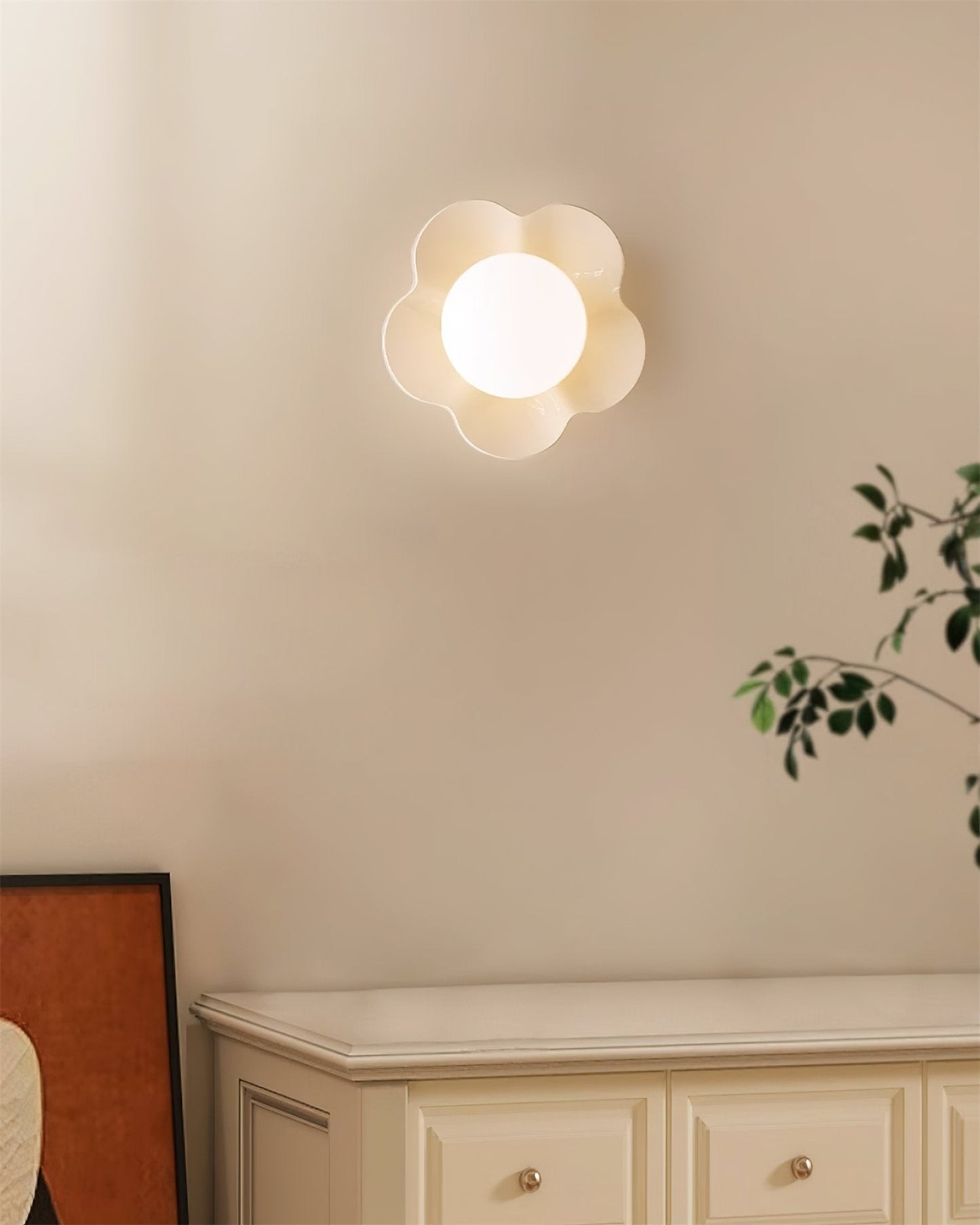 La fleur Wall Light - Φ 7.9 x H 6.7 Resin, Hardwired Wall Sconce, detail 19