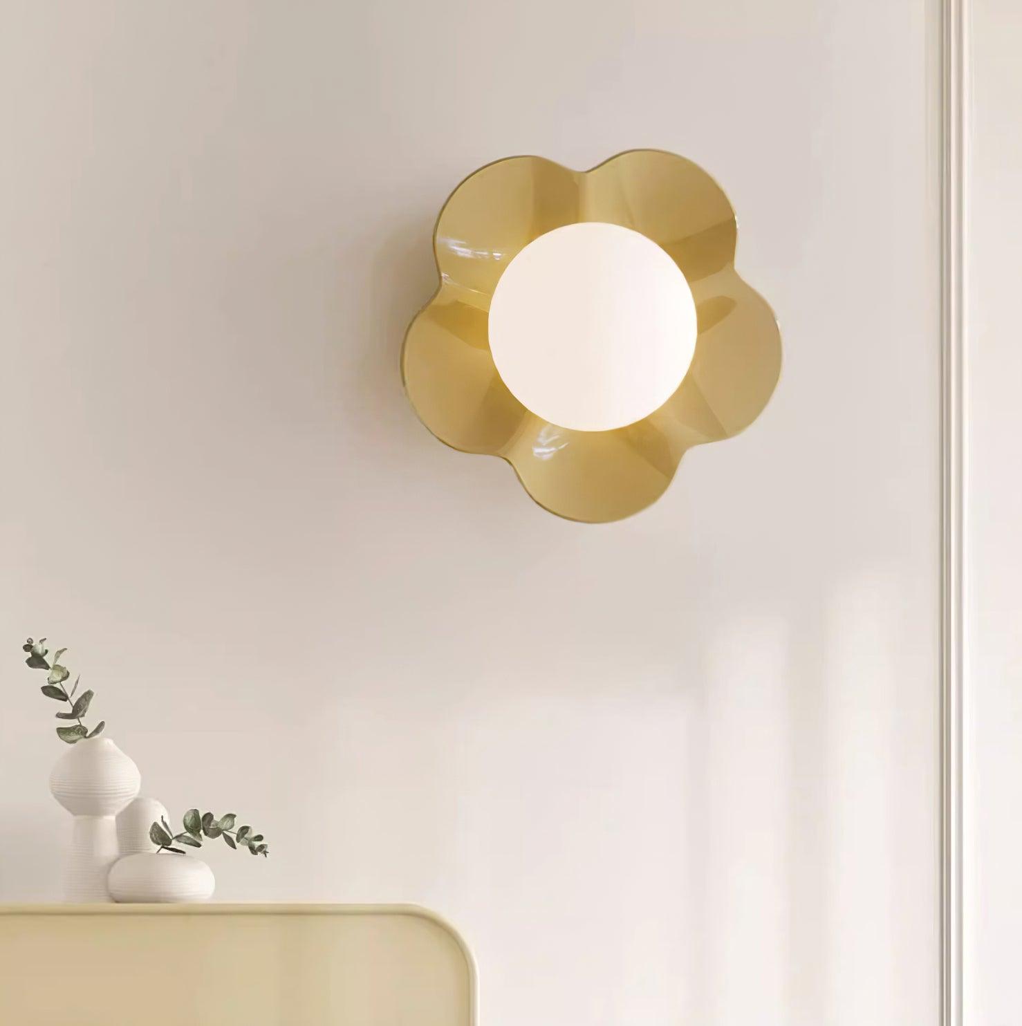La fleur Wall Light - Φ 7.9 x H 6.7 Resin, Hardwired Wall Sconce, detail 24