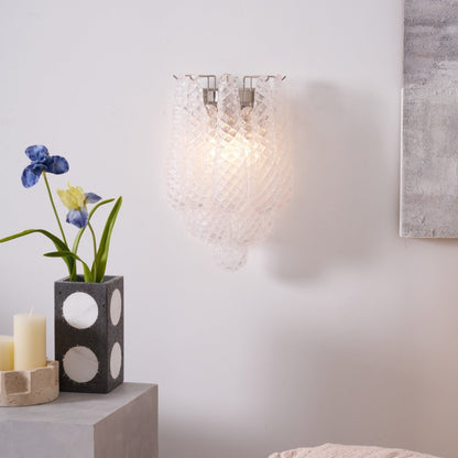 Lagoon Bloom Wall Light, Hardwired Wall Sconce, detail 14