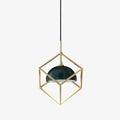 Lantern Square Marble Pendant Lamp 15 cm Dia - Tianguang Alabaster Lighting