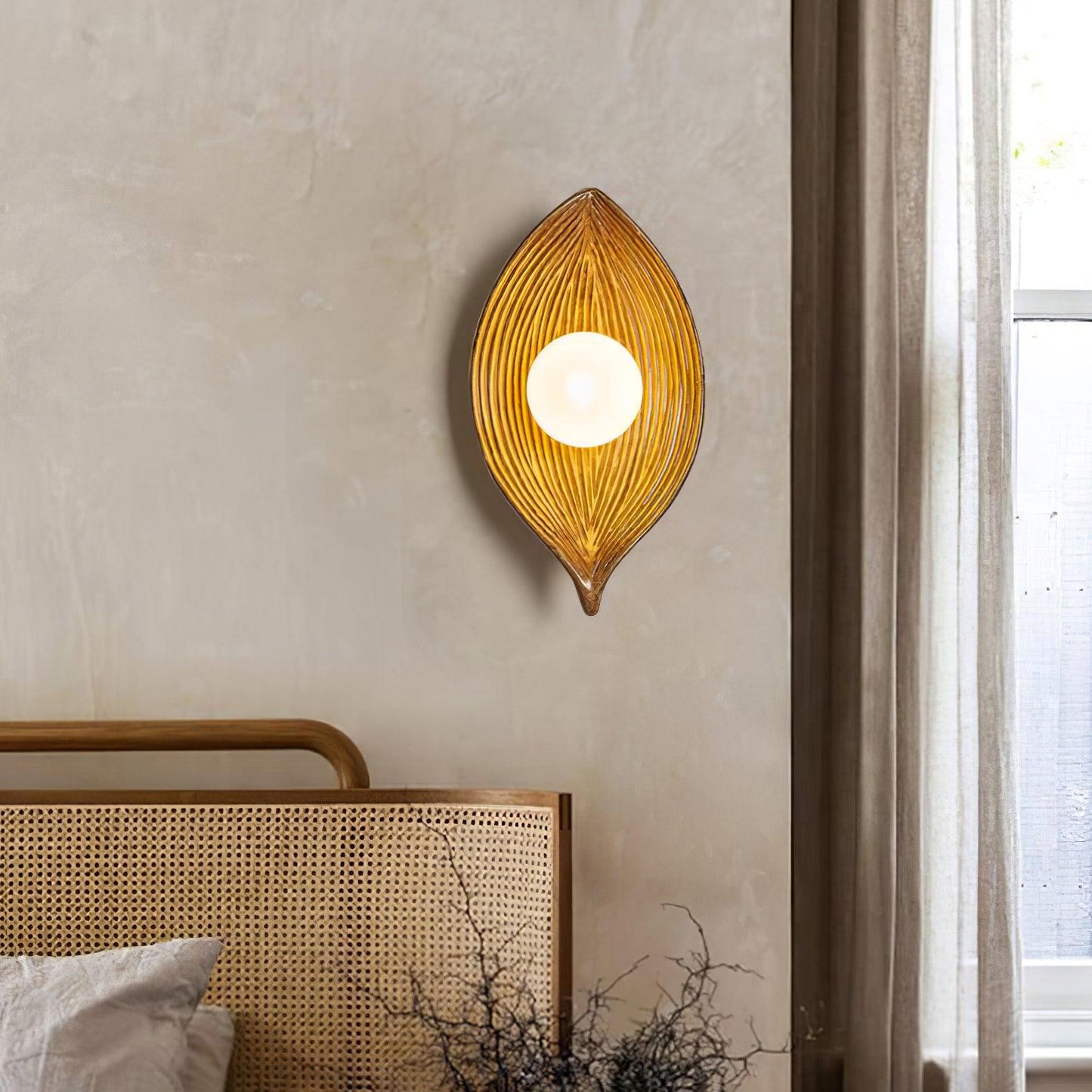 Leaf Canoe Wall-mounted Lamp Wall Light, Hardwired Wall Sconce, detail 17