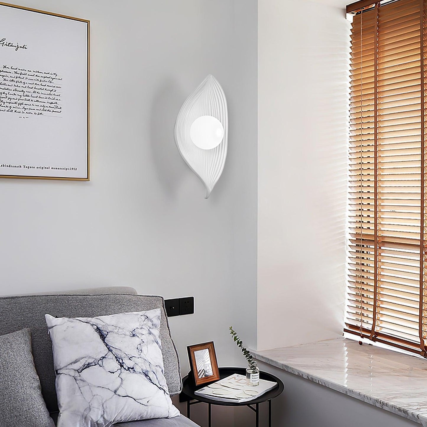 Leaf Canoe Wall-mounted Lamp Wall Light, Hardwired Wall Sconce, detail 15