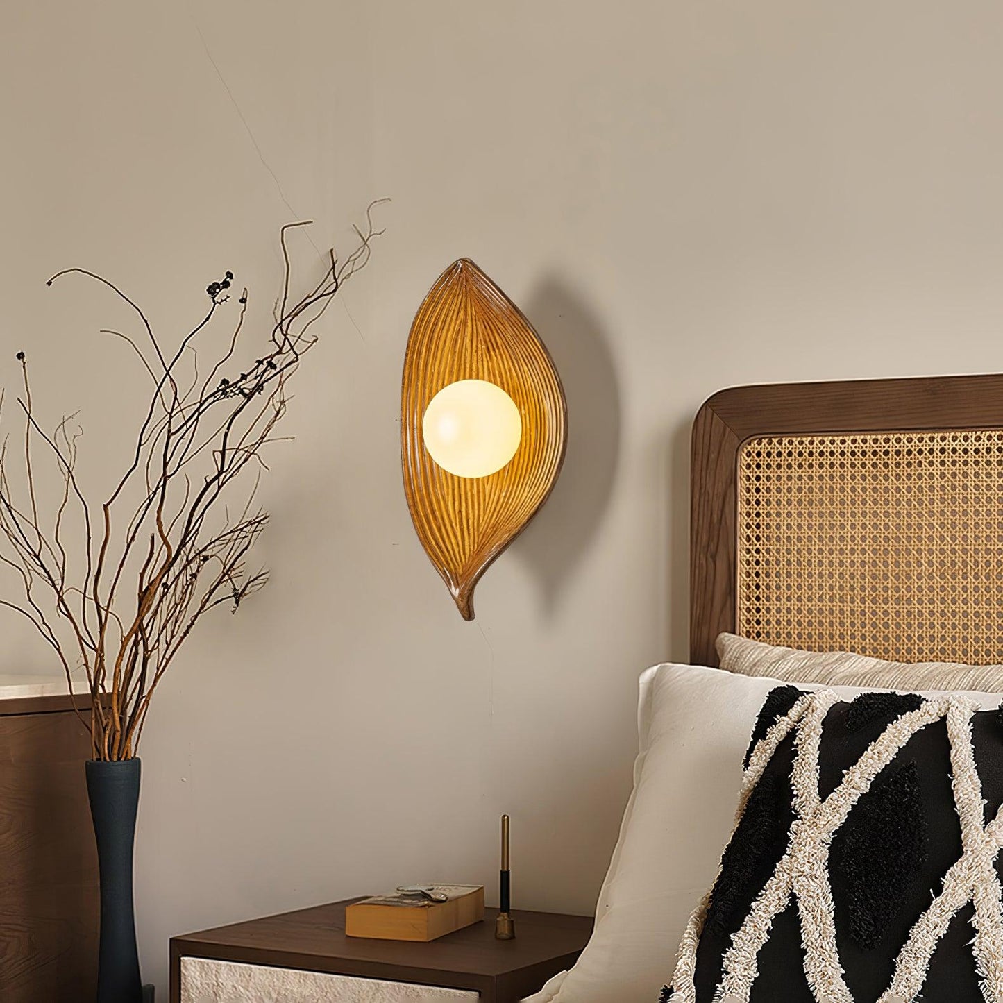 Leaf Canoe Wall-mounted Lamp Wall Light, Hardwired Wall Sconce, detail 5