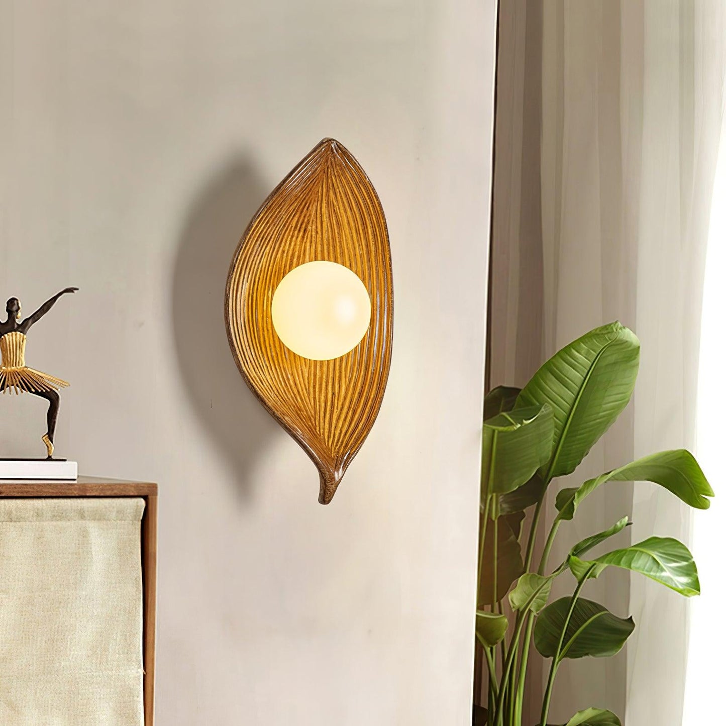 Leaf Canoe Wall-mounted Lamp Wall Light, Hardwired Wall Sconce, detail 4