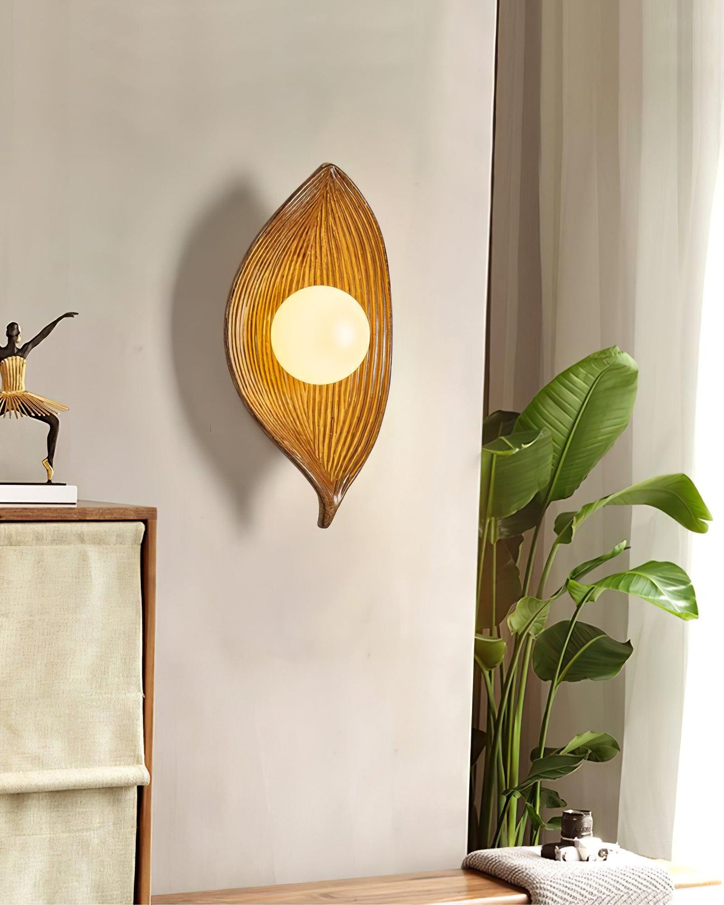 Leaf Canoe Wall-mounted Lamp Wall Light, Hardwired Wall Sconce, detail 26
