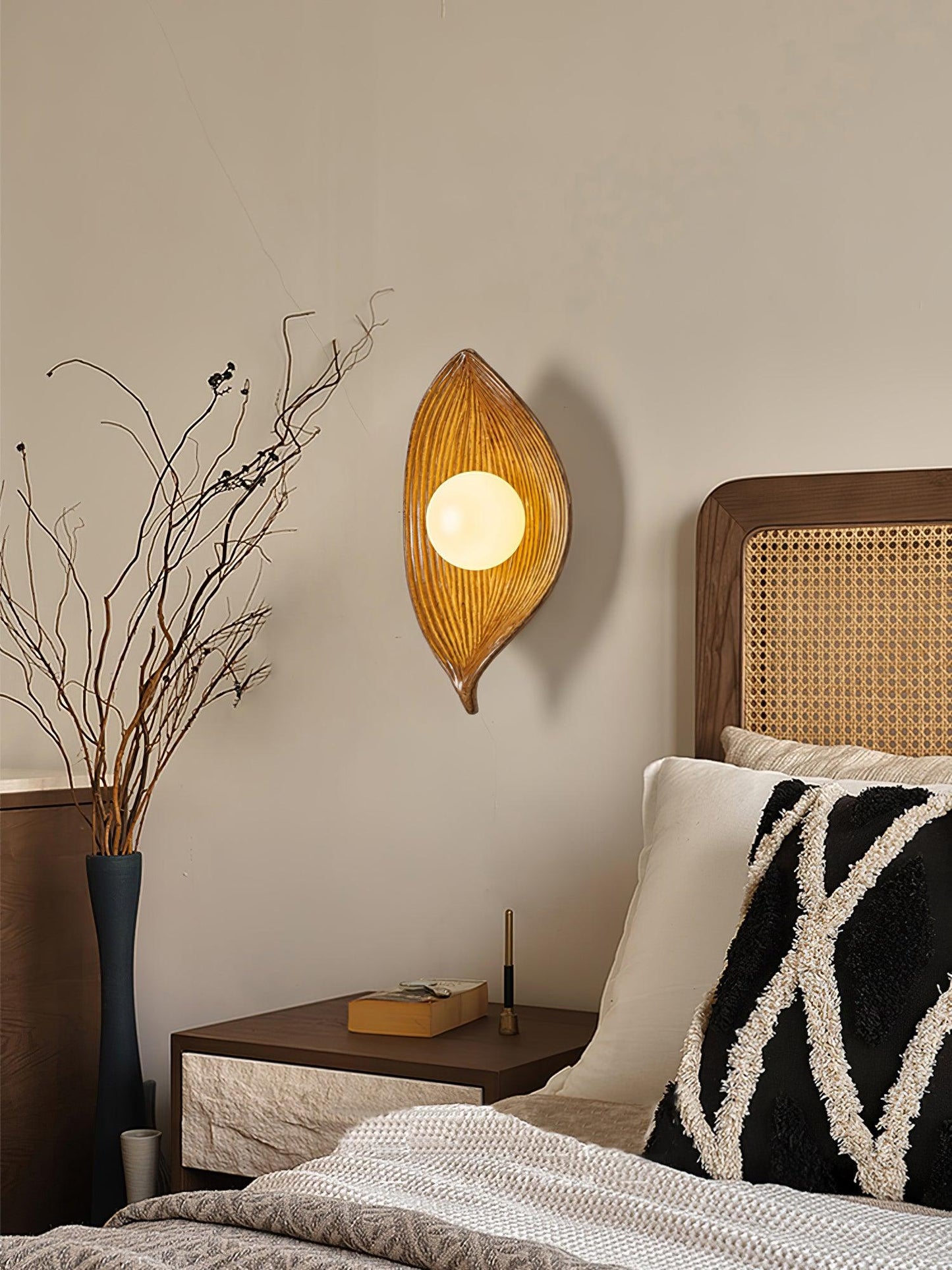 Leaf Canoe Wall-mounted Lamp Wall Light, Hardwired Wall Sconce, detail 10