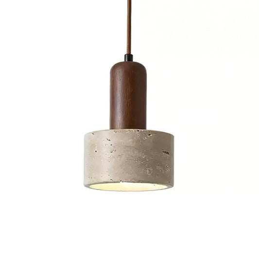 Liam Round Travertine Pendant Lamp 4.7" - Tianguang Alabaster Lighting