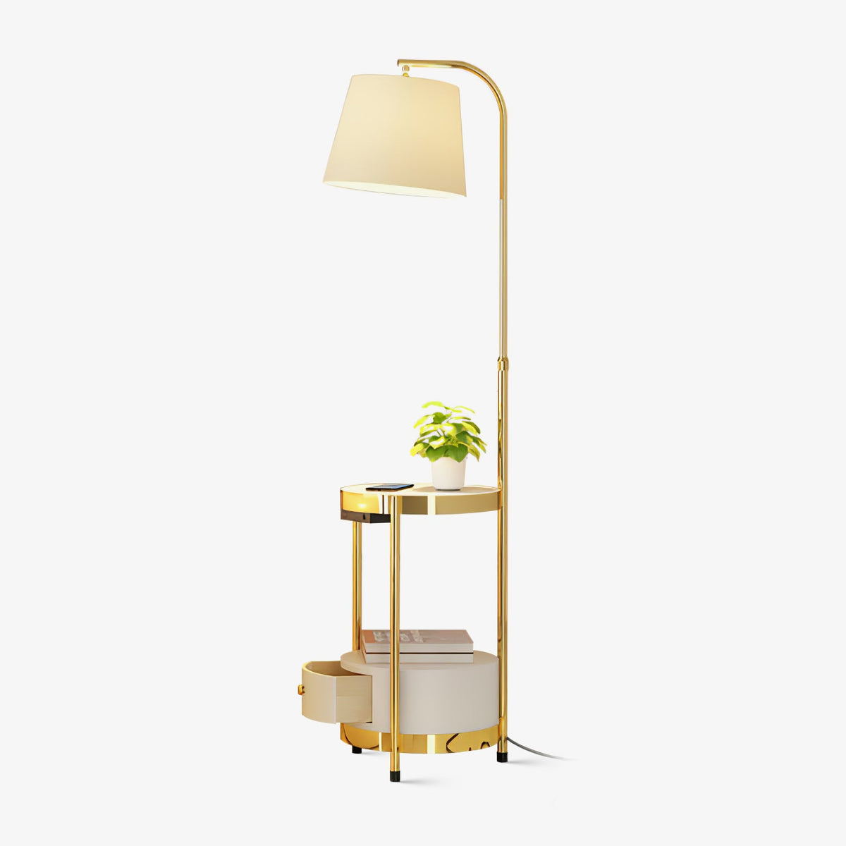 Lilah Floor-Marble Standing Lamp Floor Lamp - Tianguang Alabaster Lighting