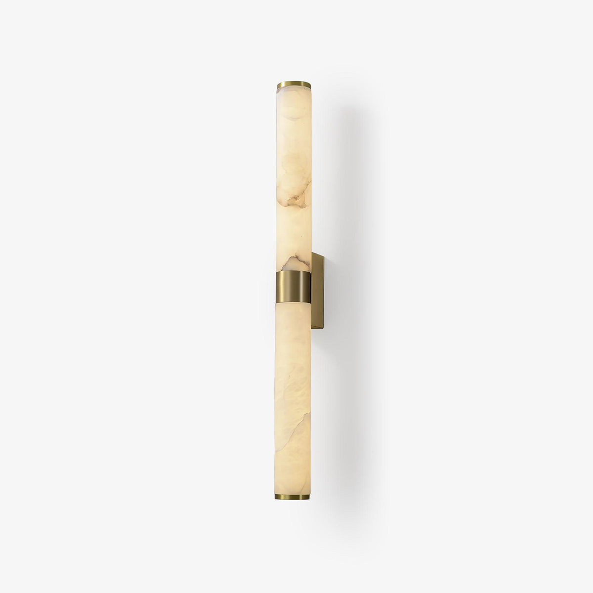 Line Alabaster Wall Light 2.4 in Dia Brass - Tianguang Alabaster Lighting