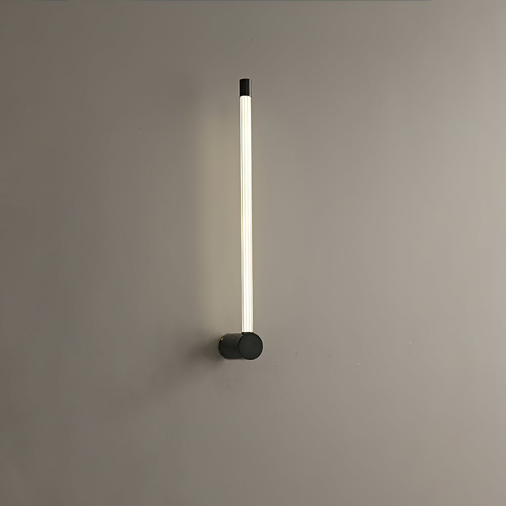 Linear LED Rechargeable Wall Light - ∅ 2.7″ x H 25.6″ Metal, Bedroom Wall Sconce, detail 14