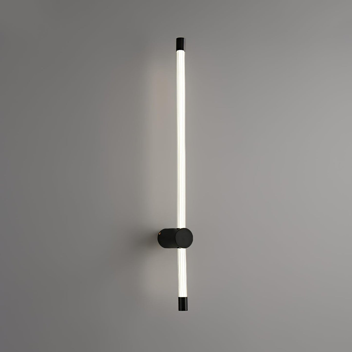 Linear LED Wall Light - Dia 6cm x H 65cm Brass, Hardwired Wall Sconce, detail 13