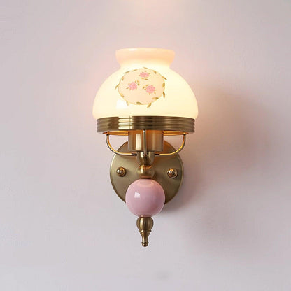 Loa Glass Wall Light, Bedroom Wall Sconce, detail 8
