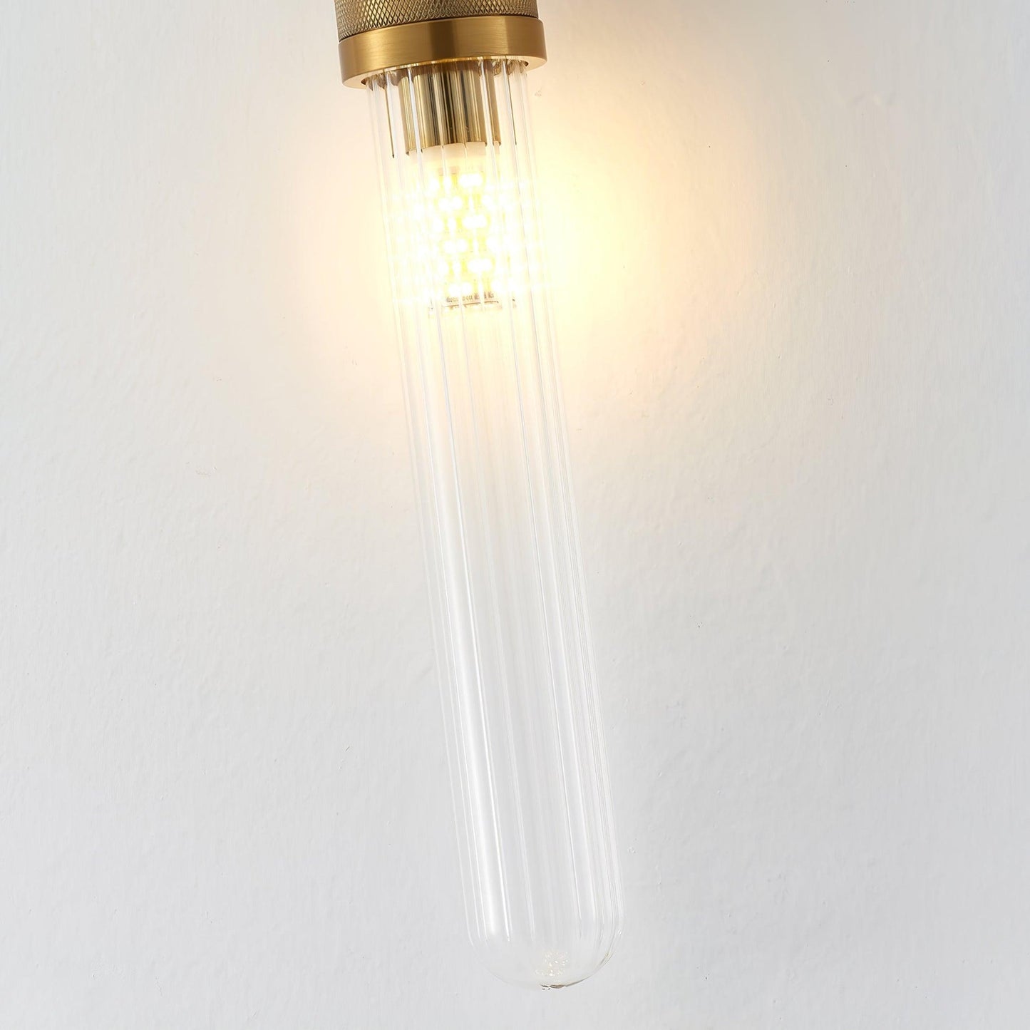Long Arc Glass Wall Light, Hardwired Wall Sconce, detail 10