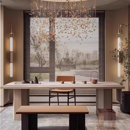 Long Arc Glass Wall Light, Hardwired Wall Sconce, detail 4
