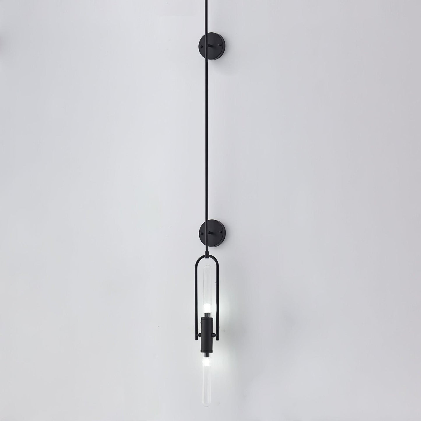 Long Arc Glass Wall Light, Hardwired Wall Sconce, detail 16