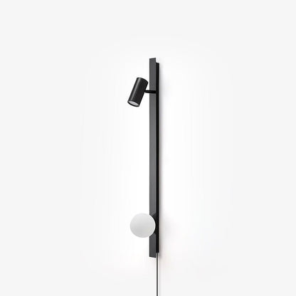 Long Arm Plug-In Wall Light, Plug-In Wall Sconce, Brass, W 3.9 ″ x H 31.5″