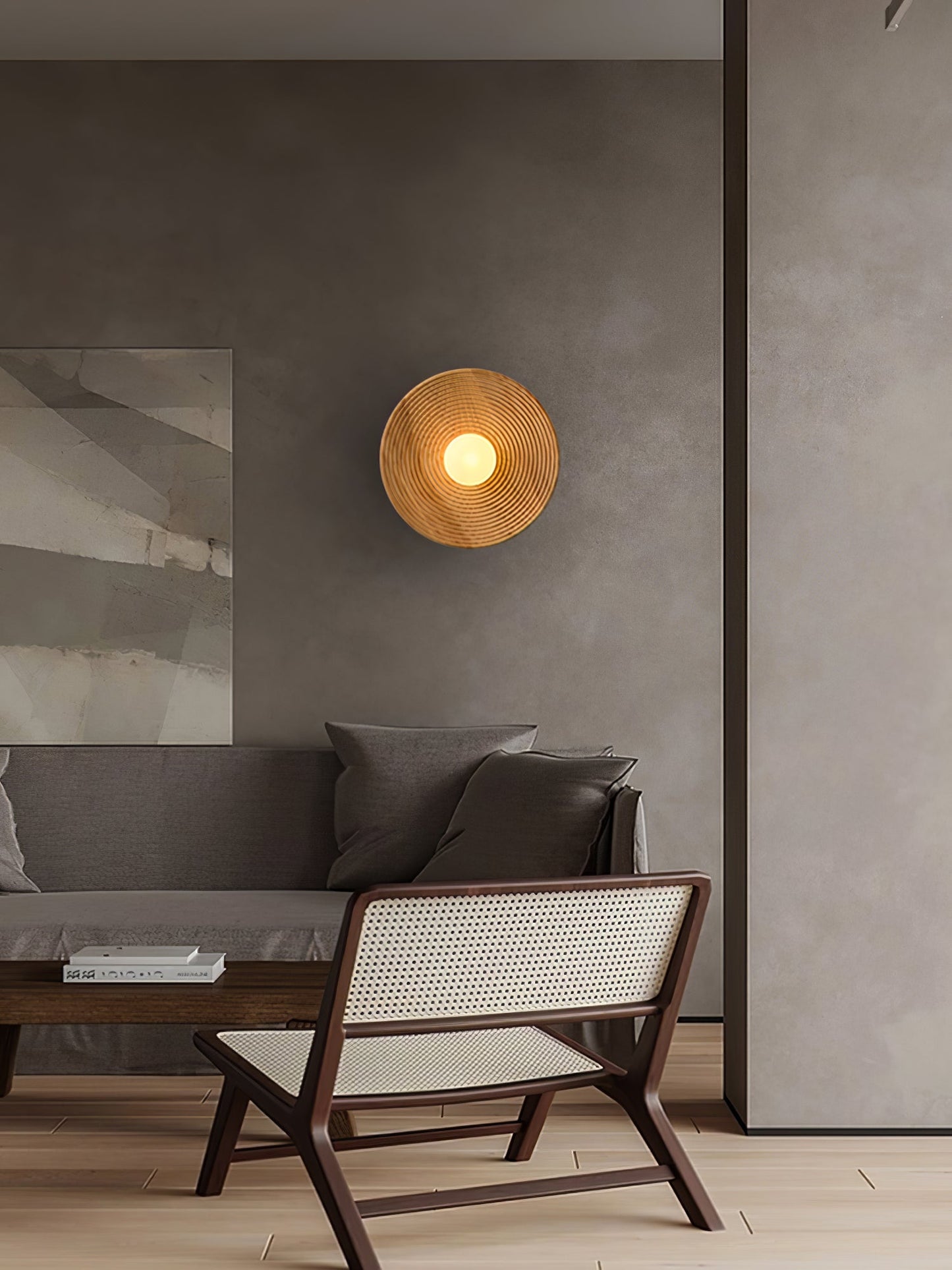 Lumina Contour Wooden Wall Light, Hardwired Wall Sconce, detail 17