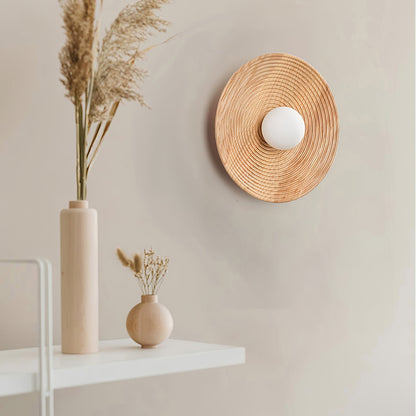 Lumina Contour Wooden Wall Light, Hardwired Wall Sconce, detail 27