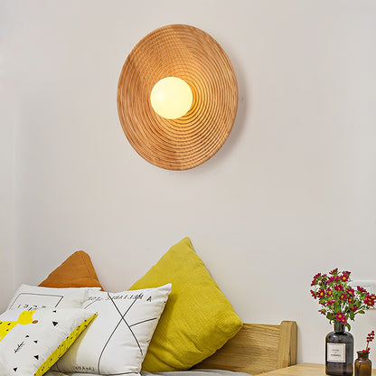 Lumina Contour Wooden Wall Light, Hardwired Wall Sconce, detail 2