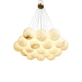 Lunar Alabaster Spherical Chandelier - Tianguang Alabaster Lighting