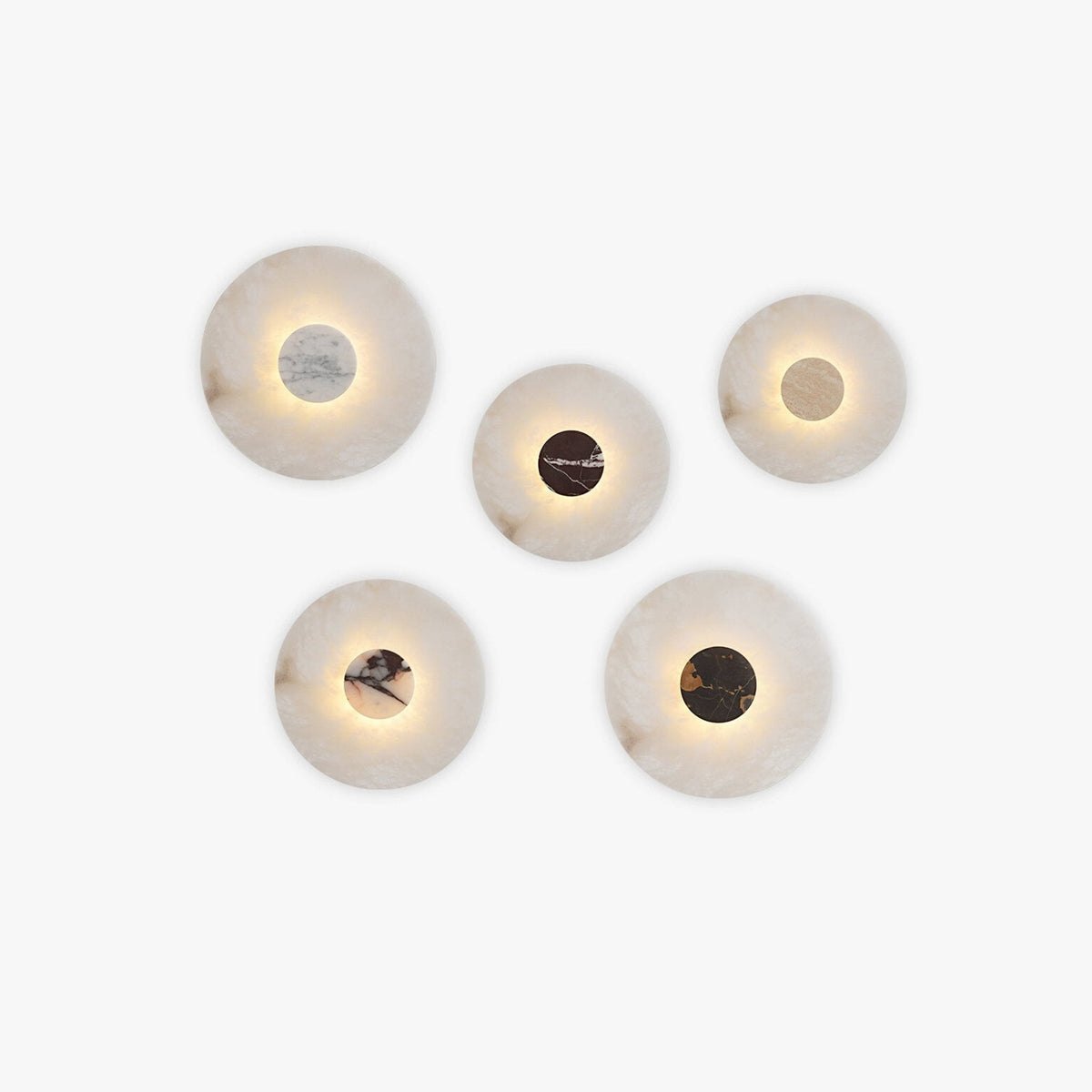 Lunar Veil Alabaster Wall Lamp - Tianguang Alabaster Lighting