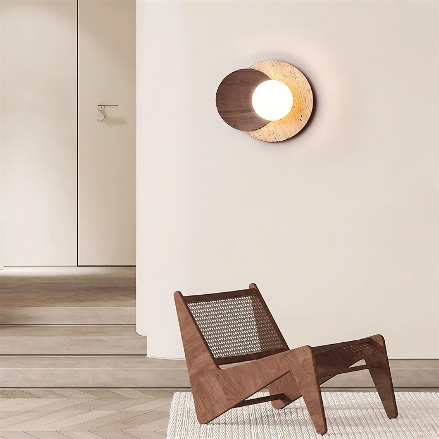 Lunar Eclipse Wall Light, Hardwired Wall Sconce, detail 4