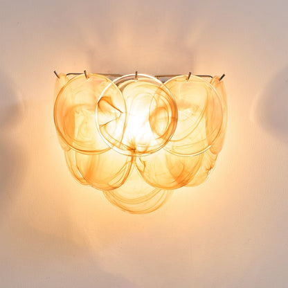 Lunaria Disc Murano Wall Light, Hardwired Wall Sconce, detail 10