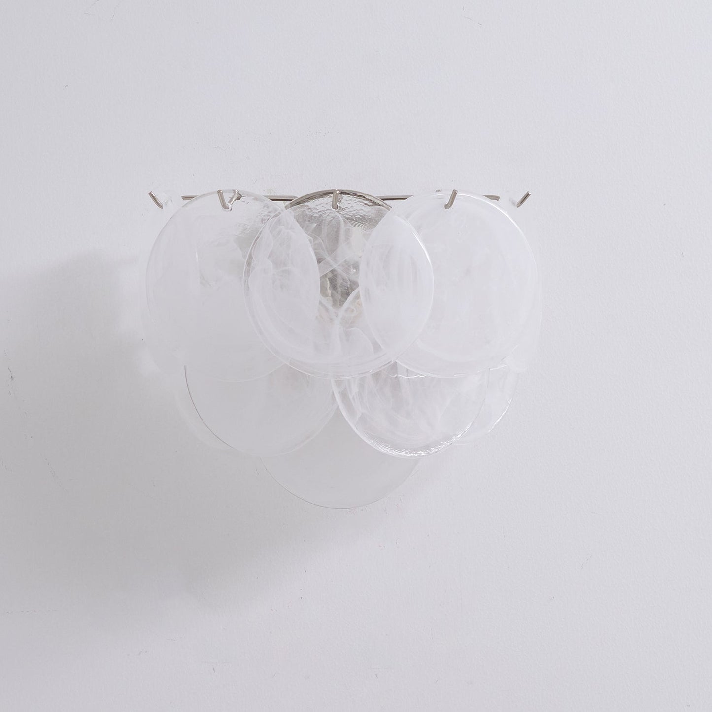 Lunaria Disc Murano Wall Light, Hardwired Wall Sconce, detail 13