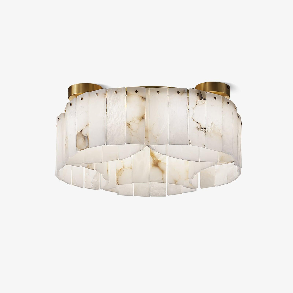 Luxe Alabaster Brass Ceiling Lamp Ceiling Light - Tianguang Alabaster Lighting