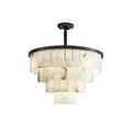 Luxurious Cascading Snow Plaster Alabaster Chandelier - Tianguang Alabaster Lighting
