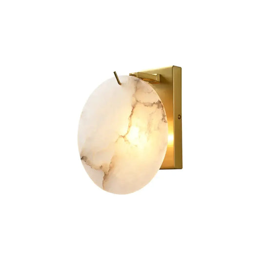 Luxury Alabaster Round Wall Light - Tianguang Alabaster Lighting