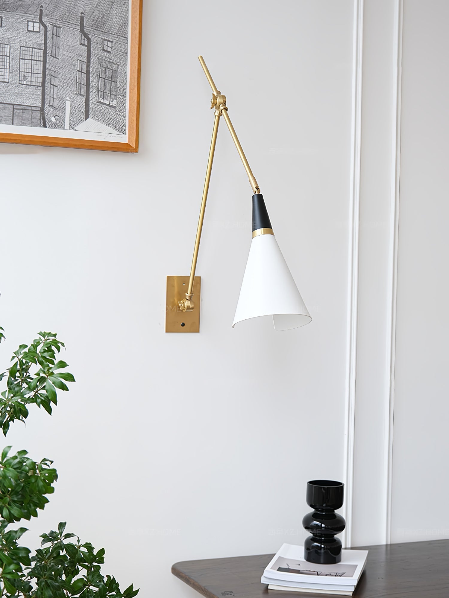 Magari Wall Light - L 74cm x H 66cm Metal, Hardwired Wall Sconce, detail 43