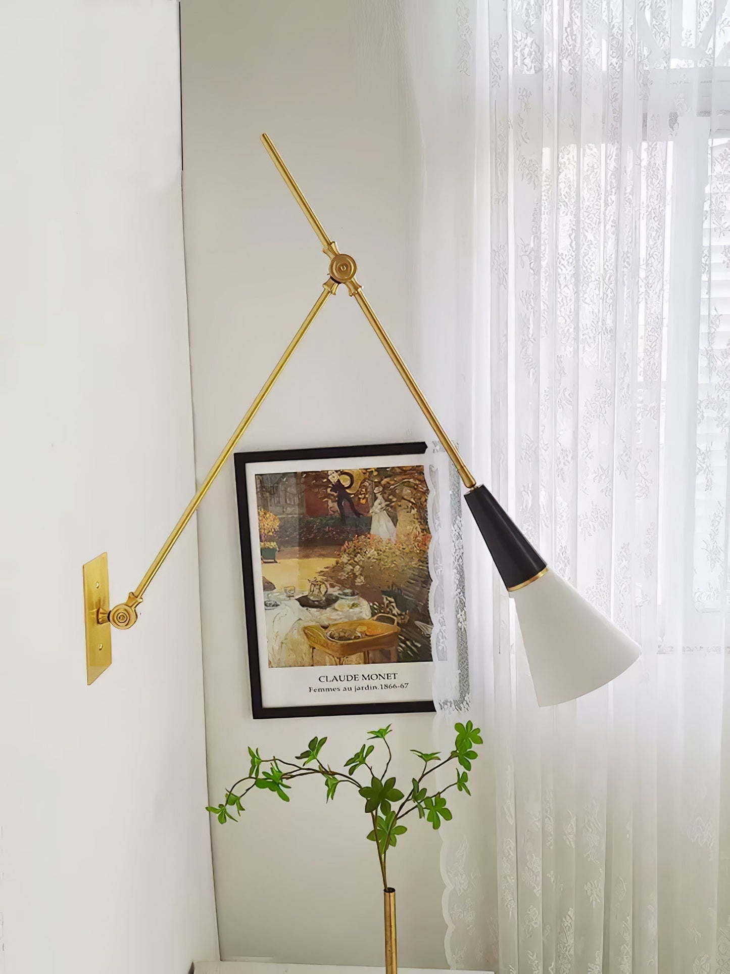 Magari Wall Light - L 74cm x H 66cm Metal, Hardwired Wall Sconce, detail 41