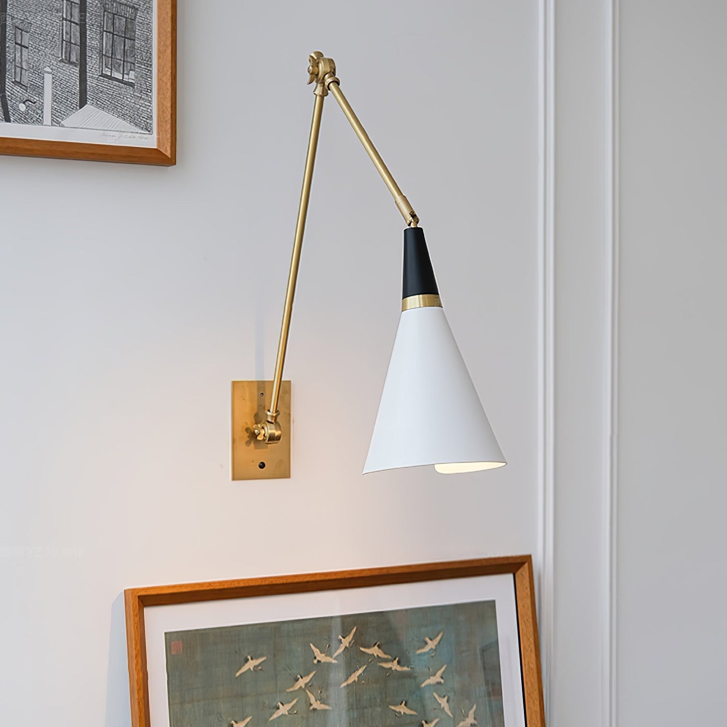 Magari Wall Light - L 74cm x H 66cm Metal, Hardwired Wall Sconce, detail 8