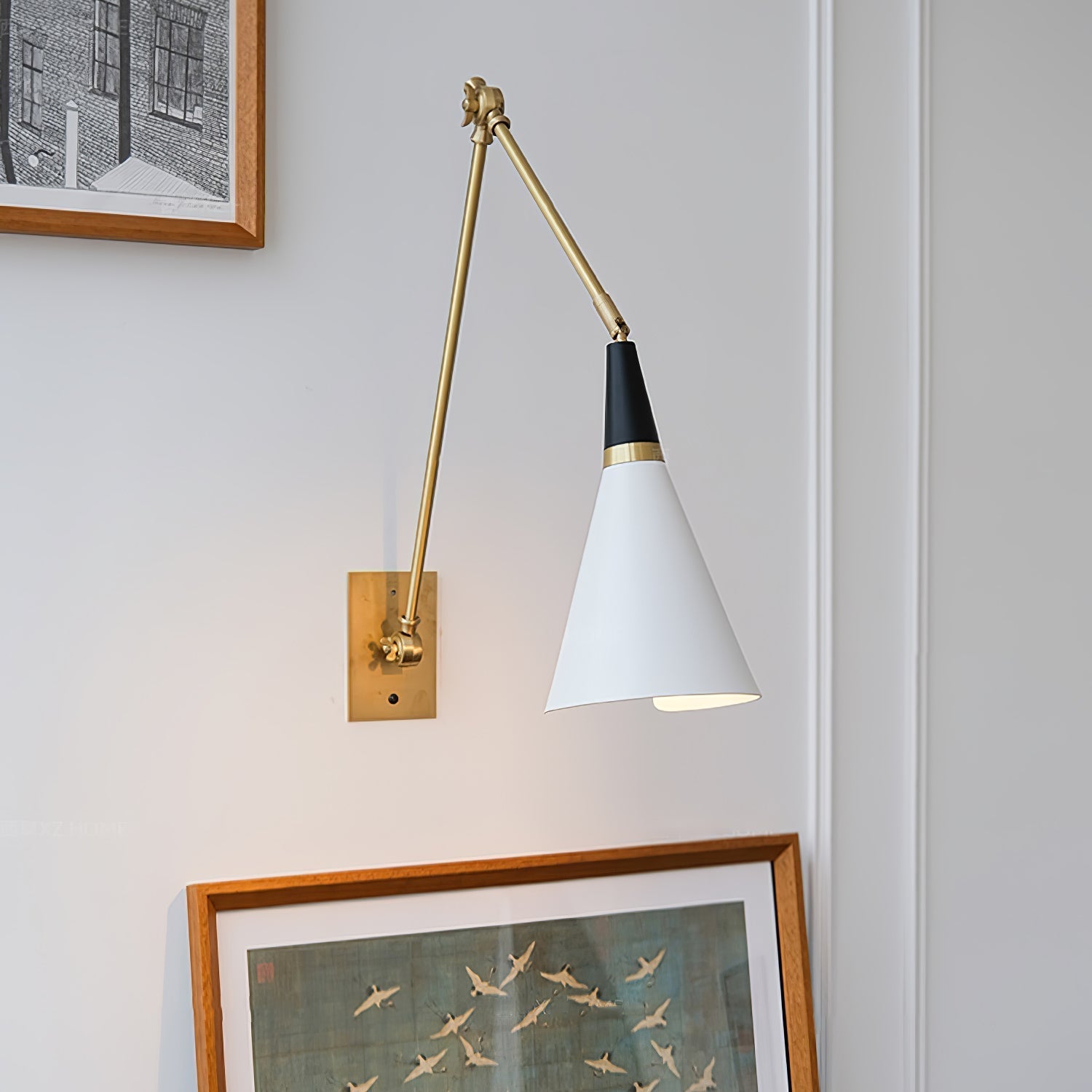 Magari Wall Light - L 74cm x H 66cm Metal, Hardwired Wall Sconce, detail 8