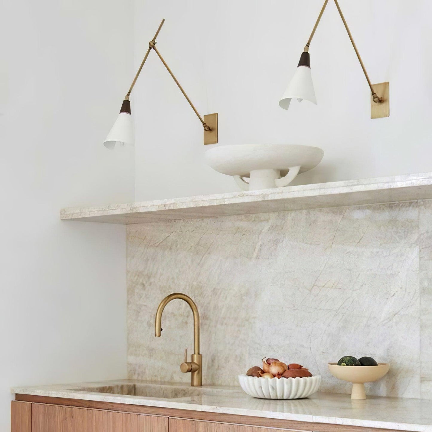 Magari Wall Light - L 74cm x H 66cm Metal, Hardwired Wall Sconce, detail 10