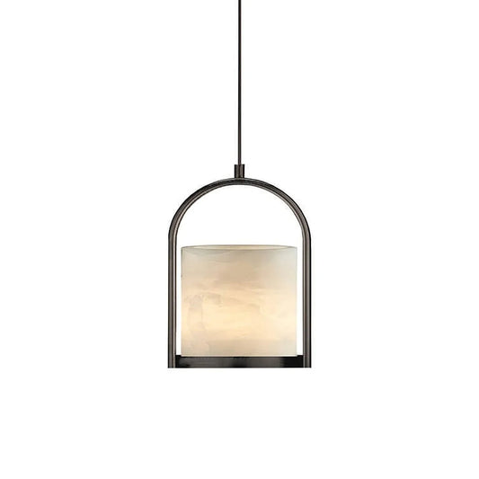 Alabaster Cylinder Pendant Light - Tianguang Alabaster Lighting