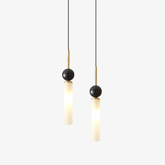 Marble Vertical Droplight Pendant Lamp - Tianguang Alabaster Lighting