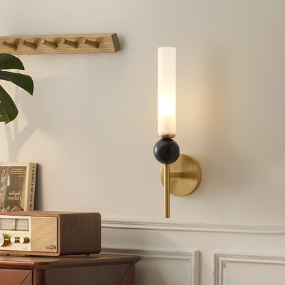 Marble Vertical Wall Light, Hardwired Wall Sconce, detail 3