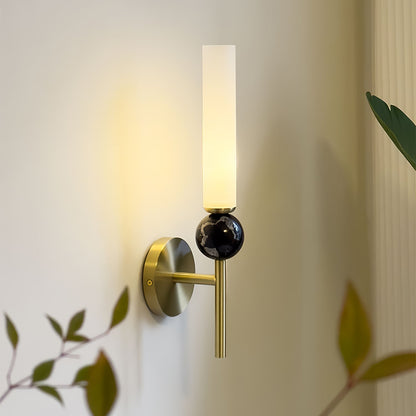Marble Vertical Wall Light, Hardwired Wall Sconce, detail 5