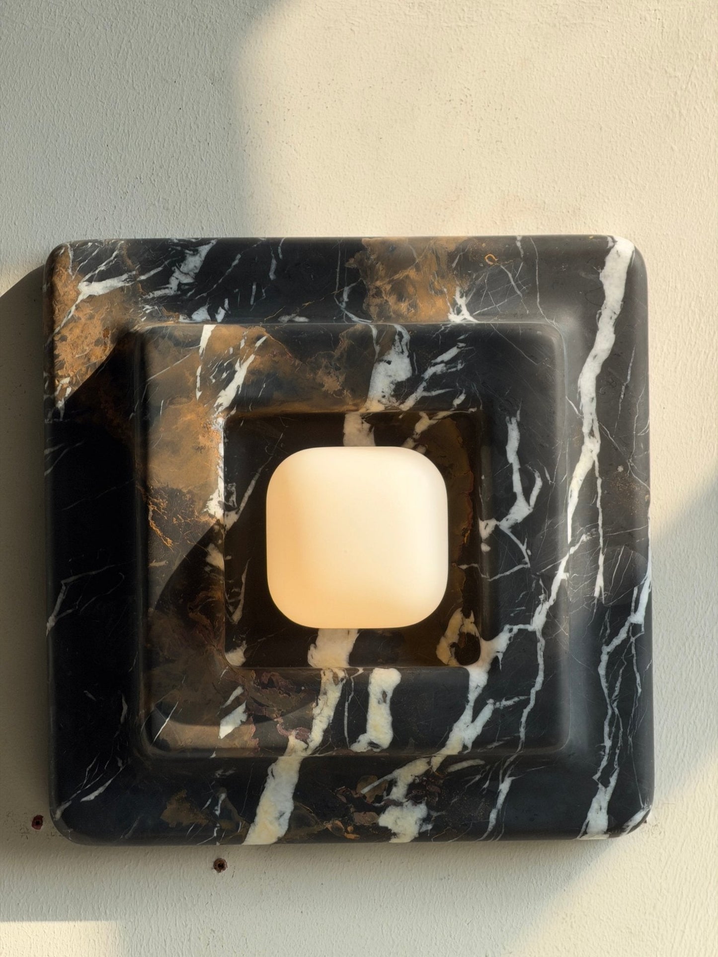 Marblume Square Wall Light, Hardwired Wall Sconce, detail 15