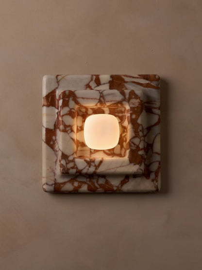 Marblume Square Wall Light, Hardwired Wall Sconce, detail 5