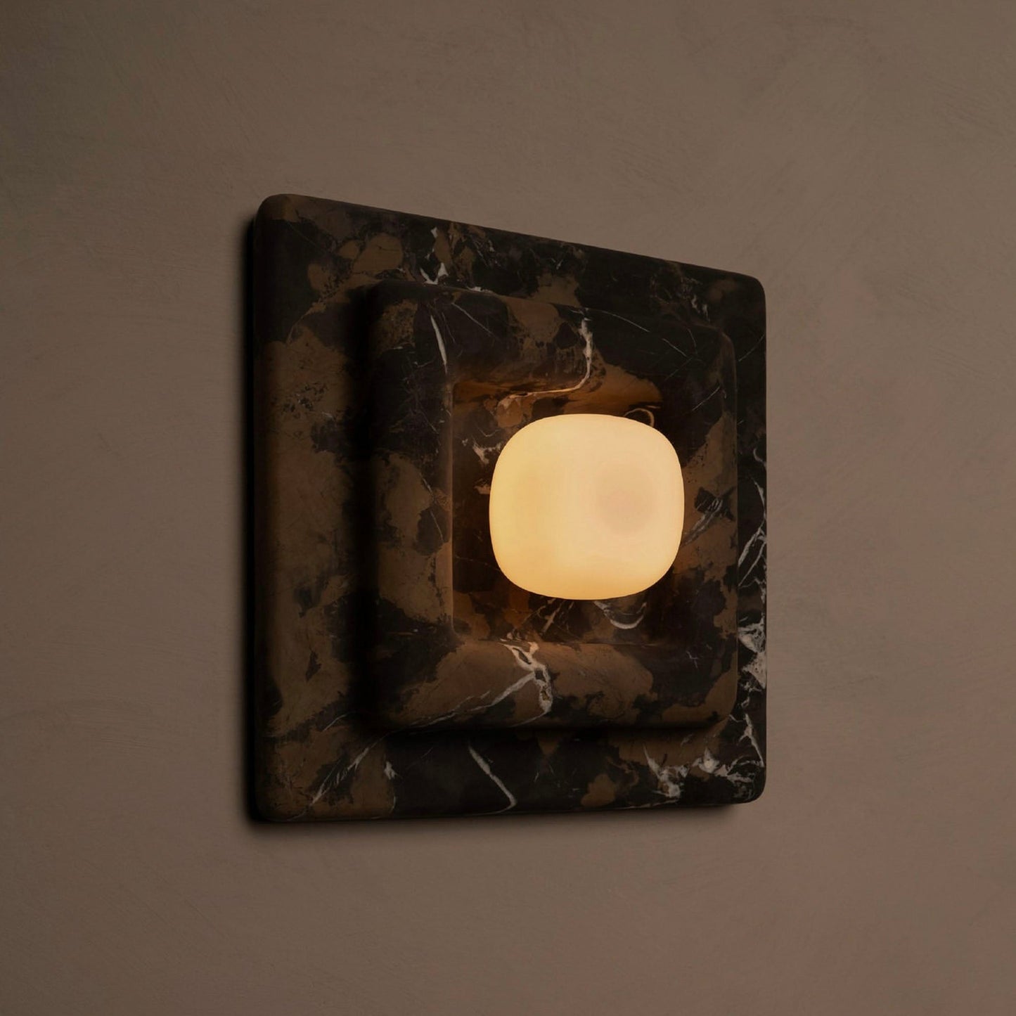 Marblume Square Wall Light, Hardwired Wall Sconce, detail 7