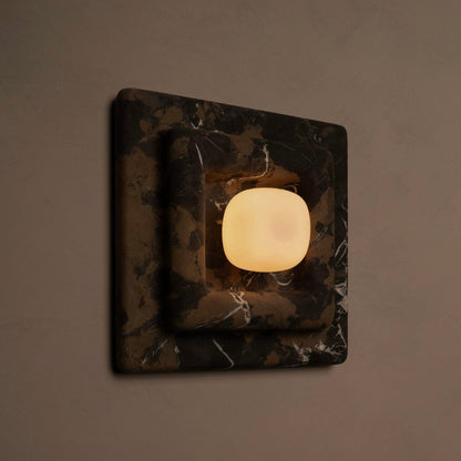 Marblume Square Wall Light, Hardwired Wall Sconce, detail 7