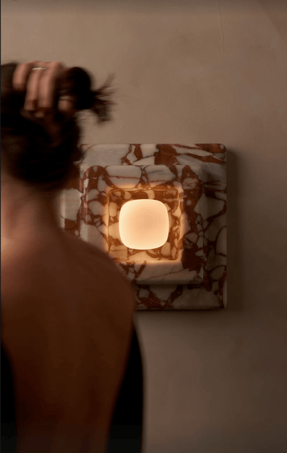 Marblume Square Wall Light, Hardwired Wall Sconce, detail 3