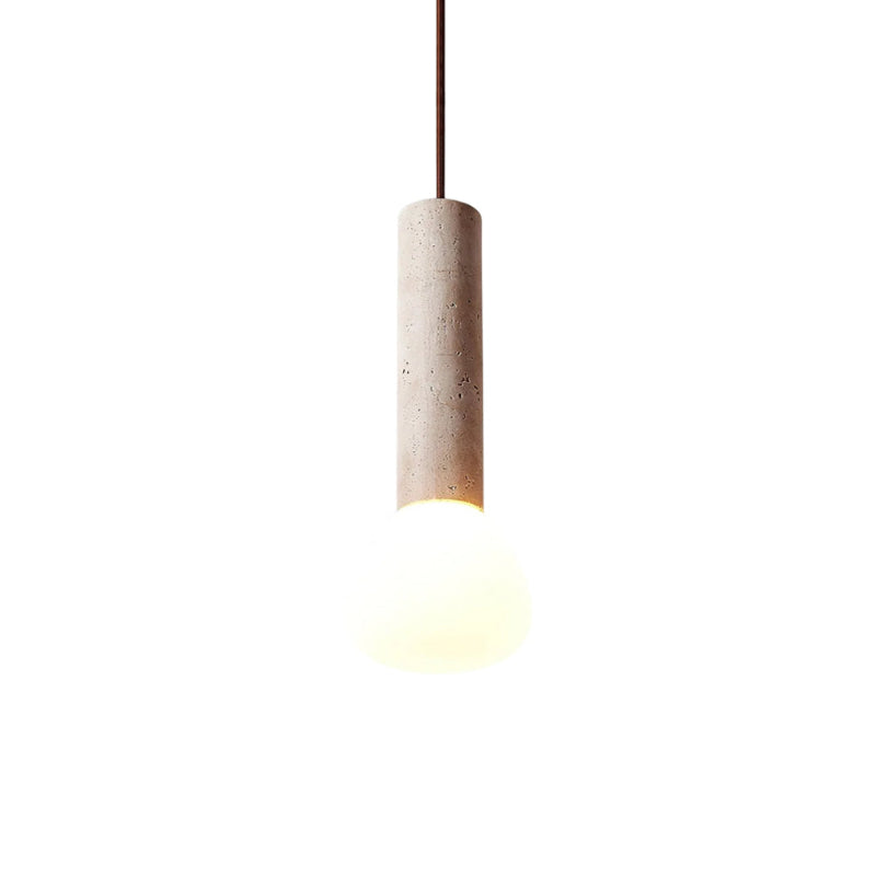 Matchstick Travertine Pendant Lamp 4.7" - Tianguang Alabaster Lighting