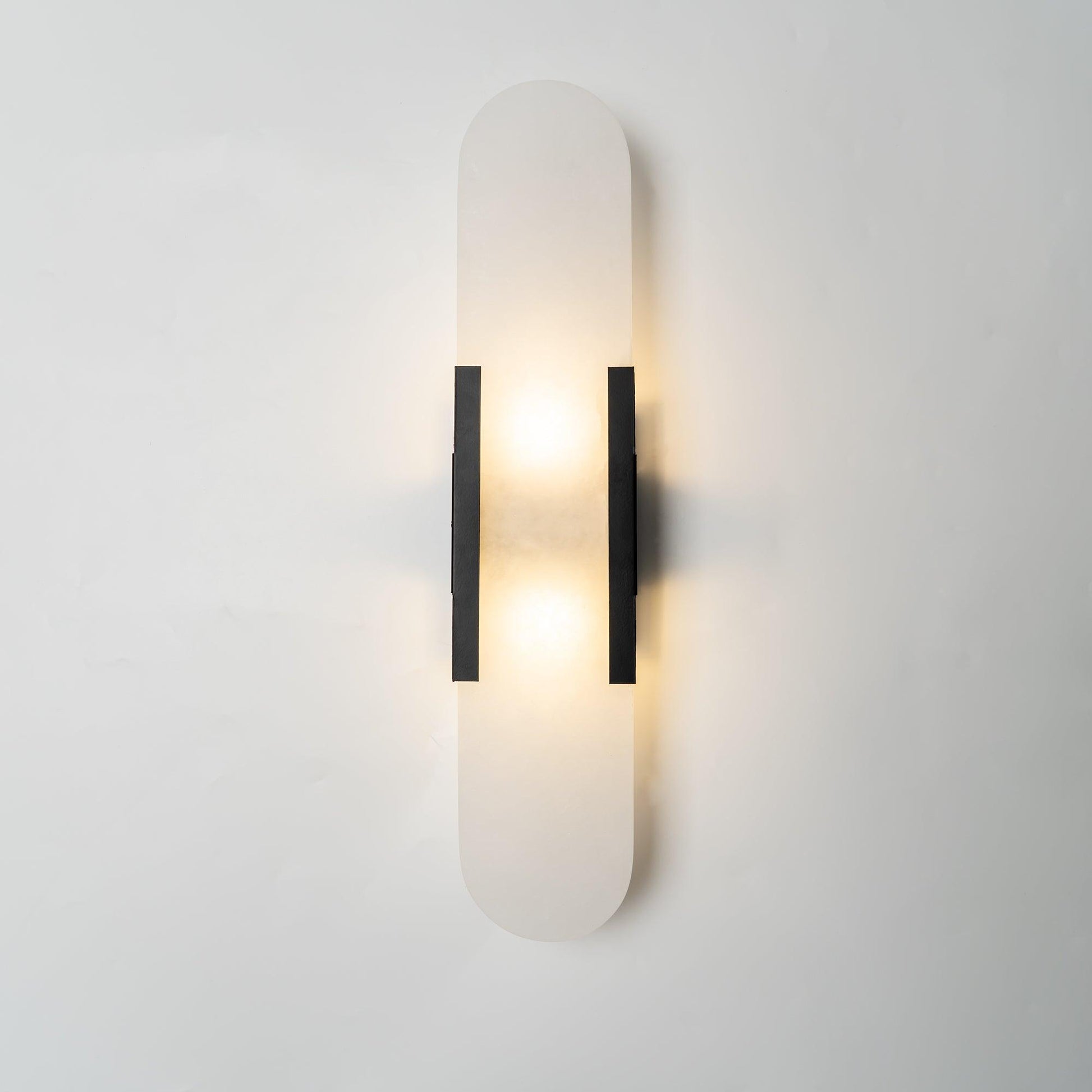 Melange Elongated Alabaster Wall Light Wall Light, Hardwired Wall Sconce, detail 46